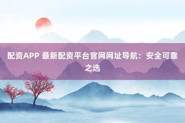 配资APP 最新配资平台官网网址导航：安全可靠之选